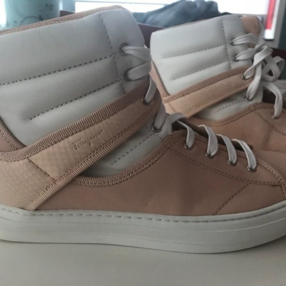 Salvatore Ferragamo Women's Pixy Hi Top Sand mu628